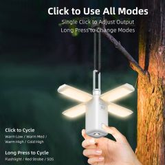 Klarus Folding Rechargeable Led Camping Lantern Lights Flashlight Torch-CL2 - 1 Pack