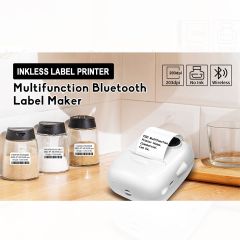 Mini Portable Sticker Thermal Printer Bluetooth Barcode Label Printers-P50