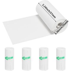 Portable Bluetooth Mini Thermal Printer & 5 Rolls Self Adhesive Paper-C15SE