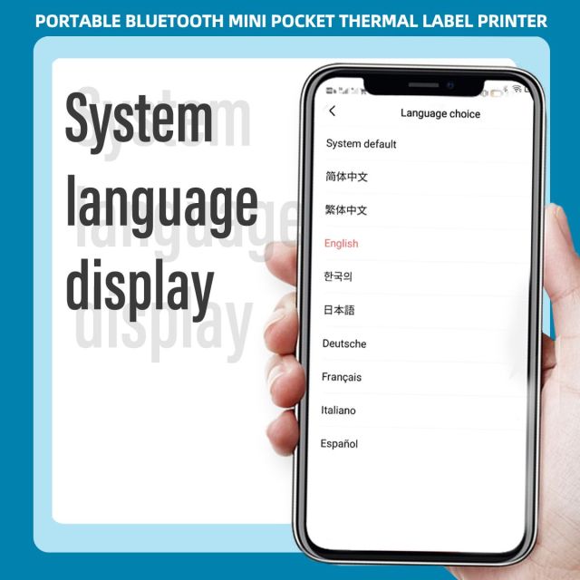 Marklife Mini Portable Sticker Thermal Bluetooth Barcode Label Printers-P15