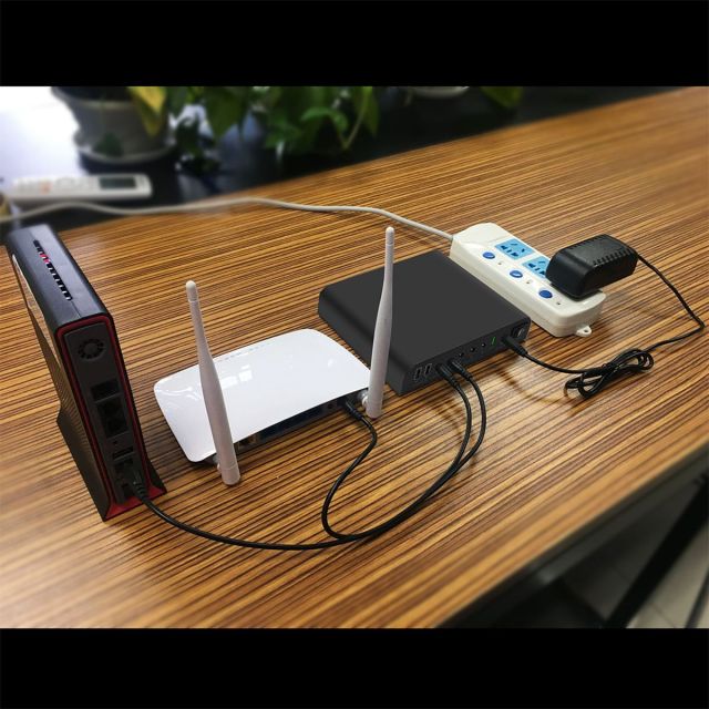 Uuname 5v/9v/12v Mini UPS For Wifi Routers Last Up To 20 Hours -31200mAH