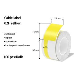Marklife-P50 Printable Cable Labels Paper-25x78MM -100 Thermal Labels-056