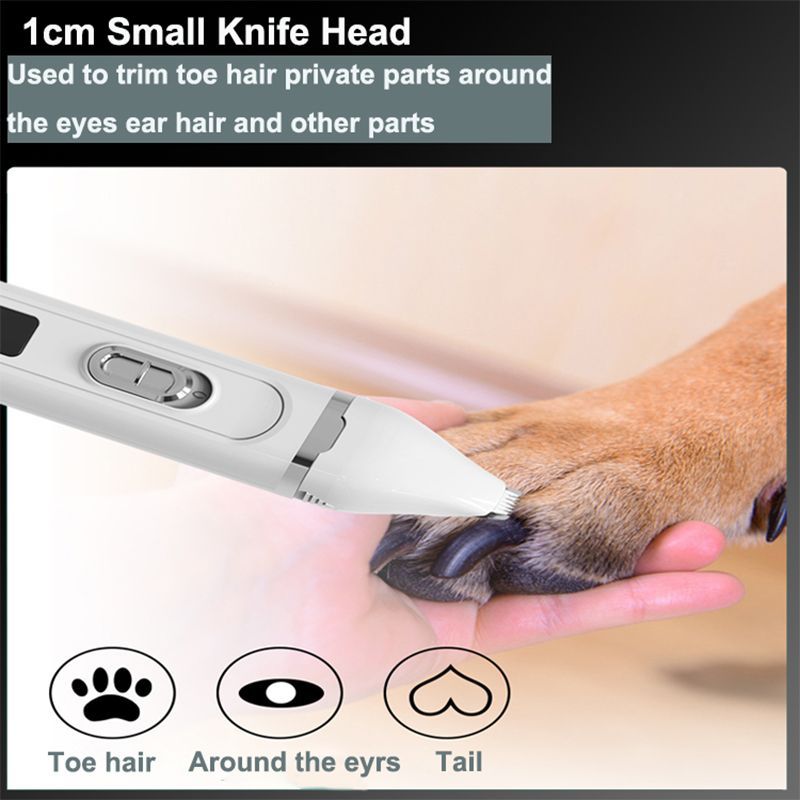 4 in1 Pet Clippers LED Display Electric Cat Dog Hair Nail Grooming Kit-803