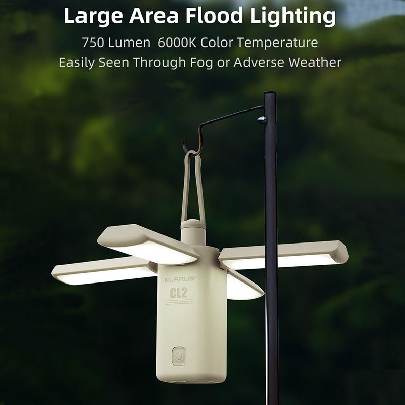 Klarus Folding Rechargeable Led Camping Lantern Lights Flashlight Torch-CL2 - 1 Pack