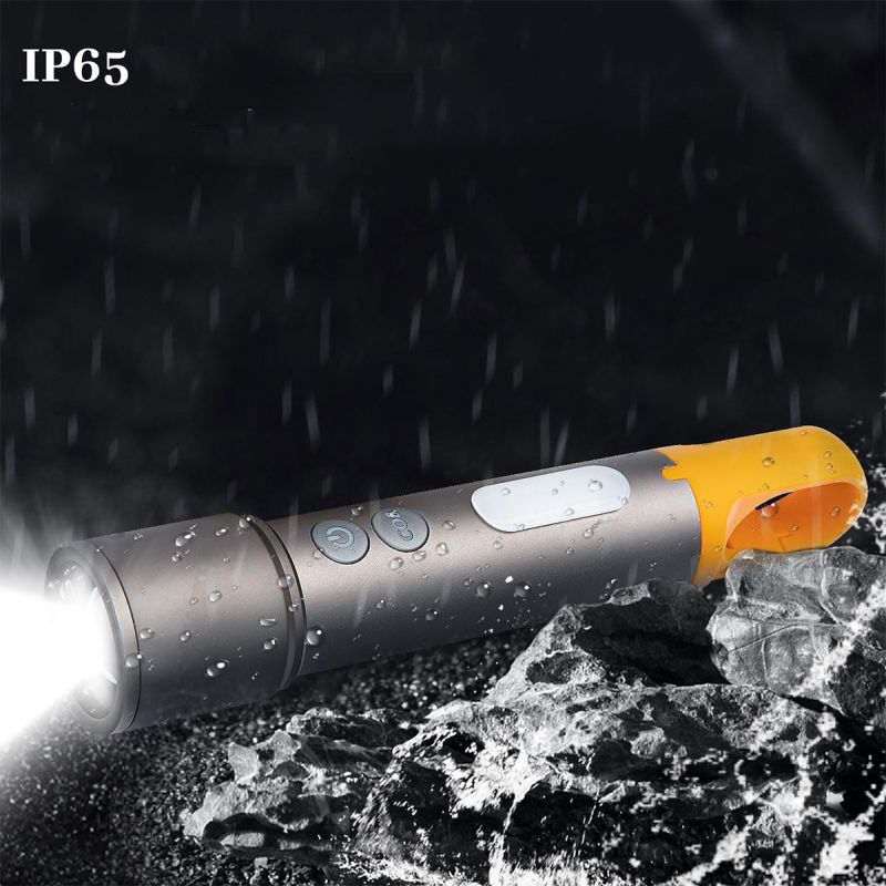 Uuname 3000 Lumens Torch Rechargeable COB LED Flashlight 9 Mode High Bright