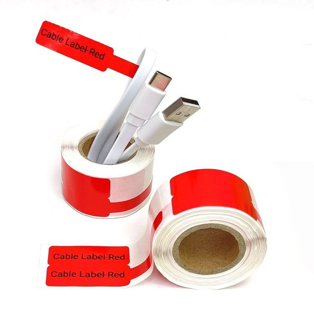 Marklife-P50 Printable Cable Labels Paper-25x78MM -100 Thermal Labels-056