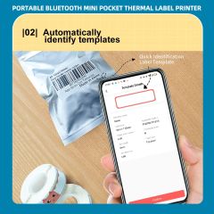 Marklife Mini Portable Sticker Thermal Bluetooth Barcode Label Printers-P15