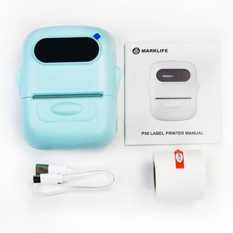 Mini Portable Sticker Thermal Printer Bluetooth Barcode Label Printers-P50