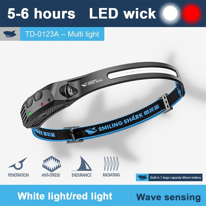 Motion Sensor Usb Rechargeable Headlamps Led with White & Red Light 0123A