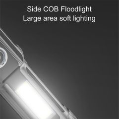 4-Core Usb Rechargeable Flashlight Led Torch Super Bright COB LedTorch-1005