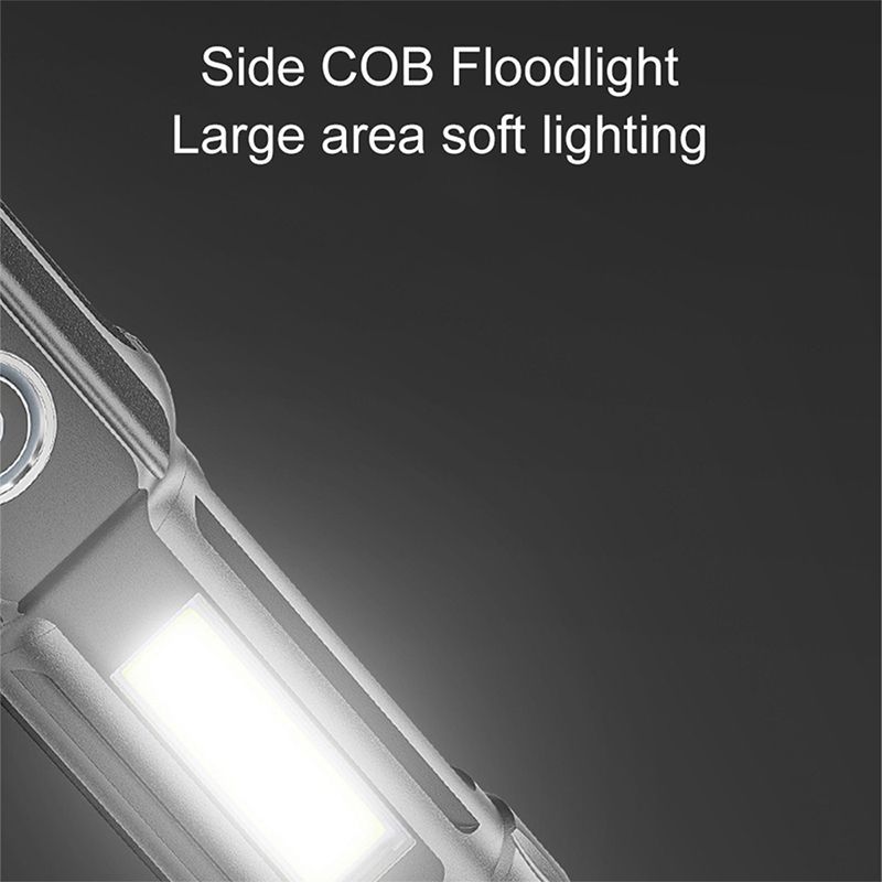 4-Core Usb Rechargeable Flashlight Led Torch Super Bright COB LedTorch-1005