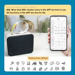 Marklife Mini Portable Sticker Thermal Bluetooth Barcode Label Printers-P15