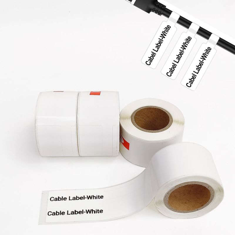 Marklife-P50 Printable Cable Labels Paper-25x78MM -100 Thermal Labels-056