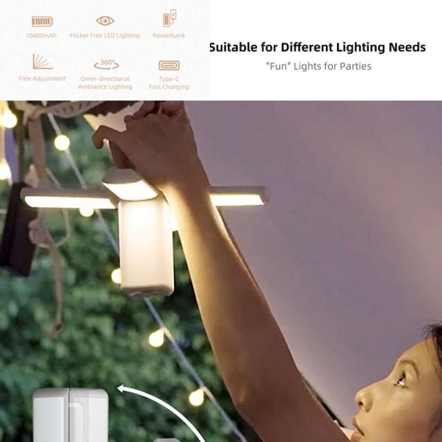 Klarus Folding Rechargeable Led Camping Lantern Lights Flashlight Torch-CL2 - 1 Pack