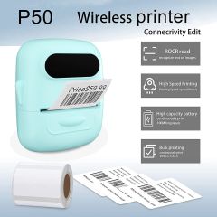 Mini Portable Sticker Thermal Printer Bluetooth Barcode Label Printers-P50