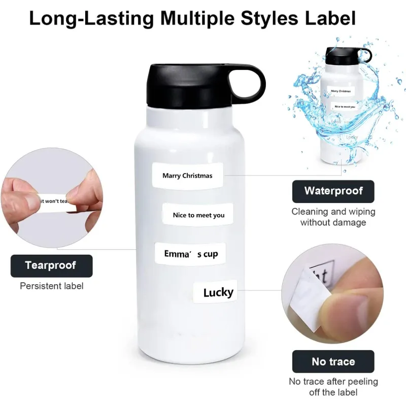 Marklife P50/P15/P12 White Thermal Labels Paper -12X40mm 150 Labels-081