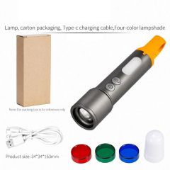 Uuname 3000 Lumens Torch Rechargeable COB LED Flashlight 9 Mode High Bright