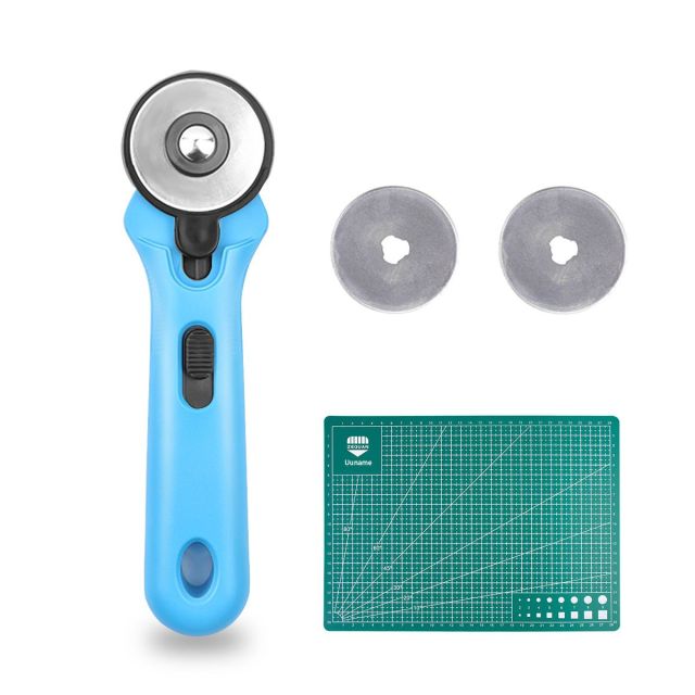 45mm Rotary Cutter For Fabric Cutter Roller with 1 Cutting Mat & 2 Blades - 811