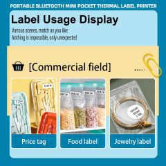 Marklife Mini Portable Sticker Thermal Bluetooth Barcode Label Printers-P15