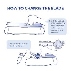 2 Pack Paper Cutter Replacement Blade with Automatic Security Safeguard-902