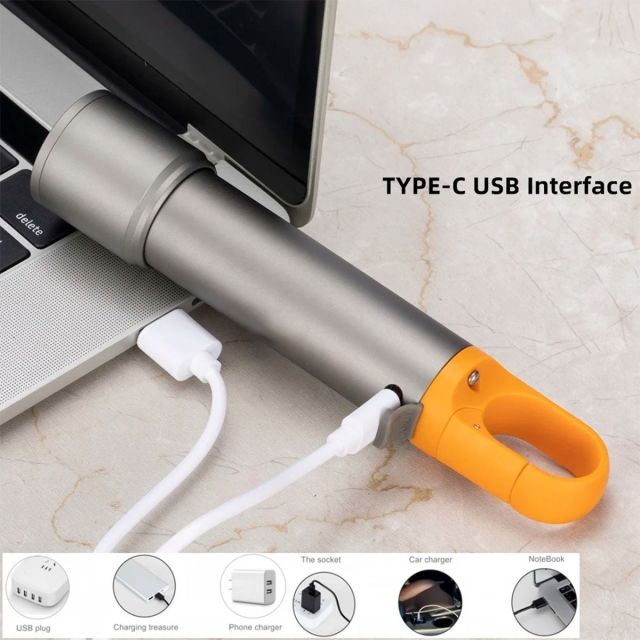 Uuname 3000 Lumens Torch Rechargeable COB LED Flashlight 9 Mode High Bright