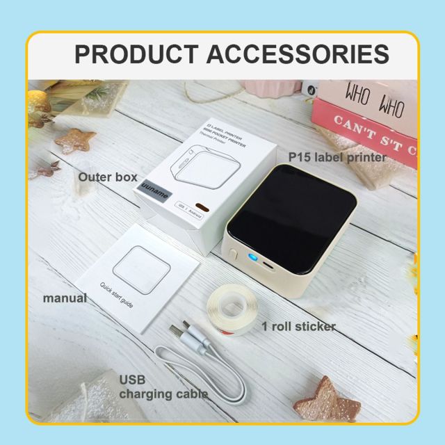 Marklife Mini Portable Sticker Thermal Bluetooth Barcode Label Printers-P15