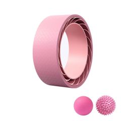Double Layer Yoga Wheel Foam Roller & 1 Spiked Massage Ball 1 Yoga Ball-07