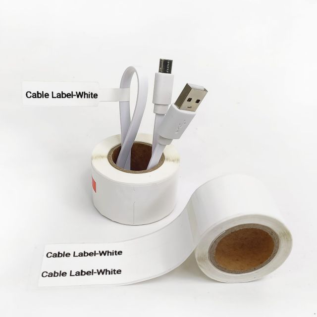 Marklife-P50 Printable Cable Labels Paper-25x78MM -100 Thermal Labels-056