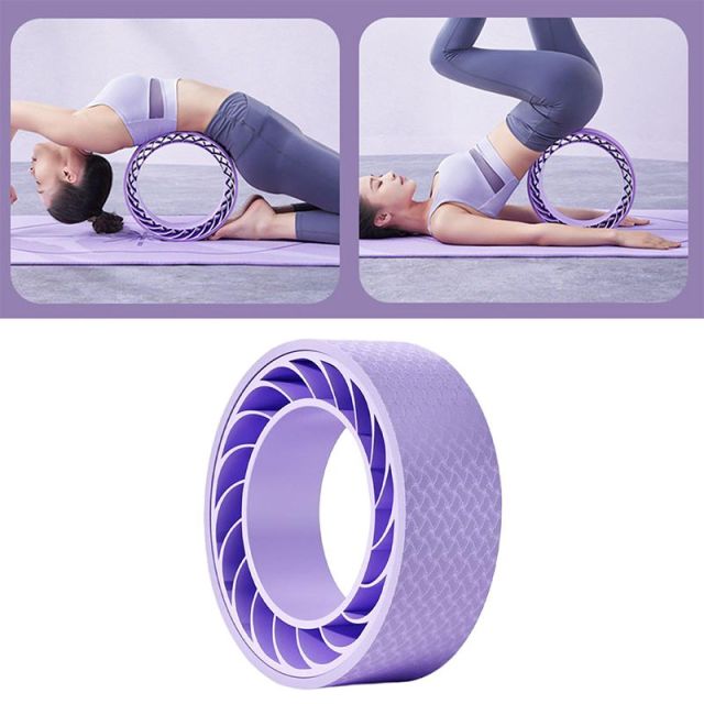 Double Layer Yoga Wheel Foam Roller & 1 Spiked Massage Ball 1 Yoga Ball-07