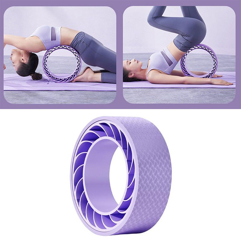 Double Layer Yoga Wheel Foam Roller & 1 Spiked Massage Ball 1 Yoga Ball-07