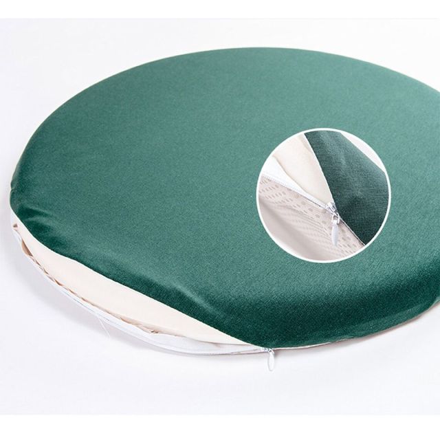 2 Pack Round Cushion Knitted Japanese Memory Foam Seat Chair Cushion-F34