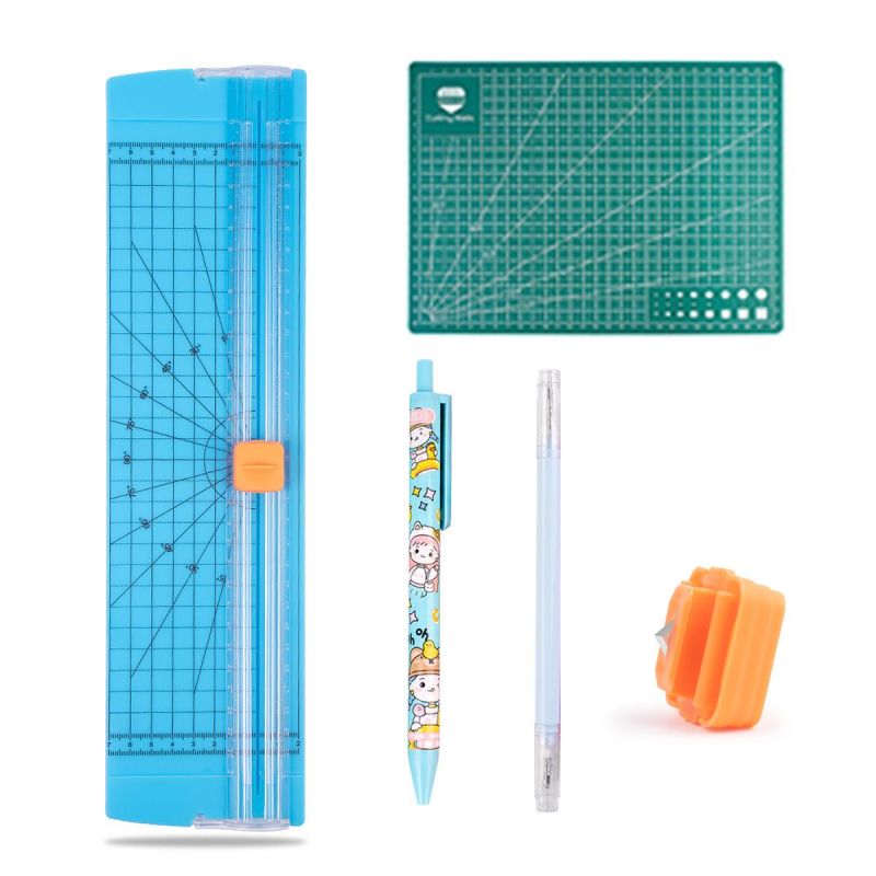 A4 Paper Trimmer &amp; 1 Knife Pen 1 Double Head Pen 1 Blade 1 Cutting Mat-810