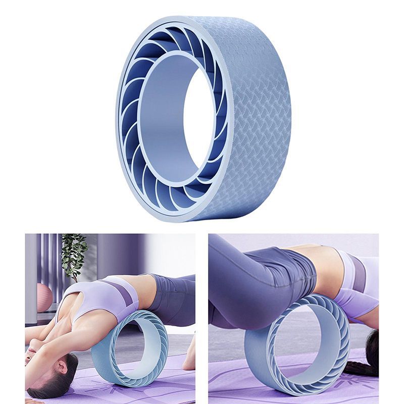 Double Layer Yoga Wheel Foam Roller & 1 Spiked Massage Ball 1 Yoga Ball-07