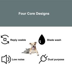 4 in1 Pet Clippers LED Display Electric Cat Dog Hair Nail Grooming Kit-803