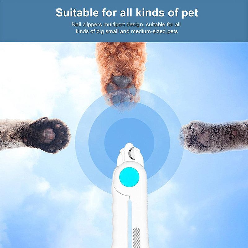 Pet Nail Clippers with LED Light Dog Nail Grinder Dog Cat Cutter-1