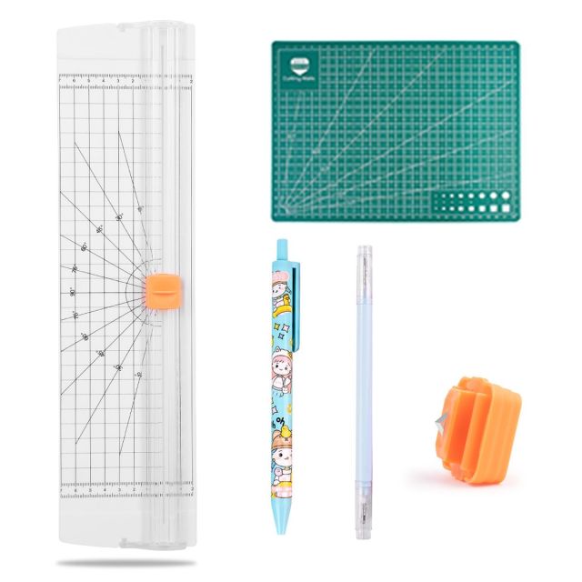 A4 Paper Trimmer & 1 Knife Pen 1 Double Head Pen 1 Blade 1 Cutting Mat-810
