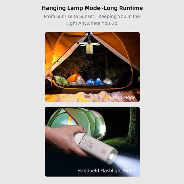 Klarus Folding Rechargeable Led Camping Lantern Lights Flashlight Torch-CL2 - 1 Pack