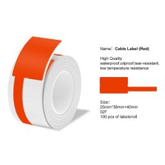 Marklife-P50 Printable Cable Labels Paper-25x78MM -100 Thermal Labels-056