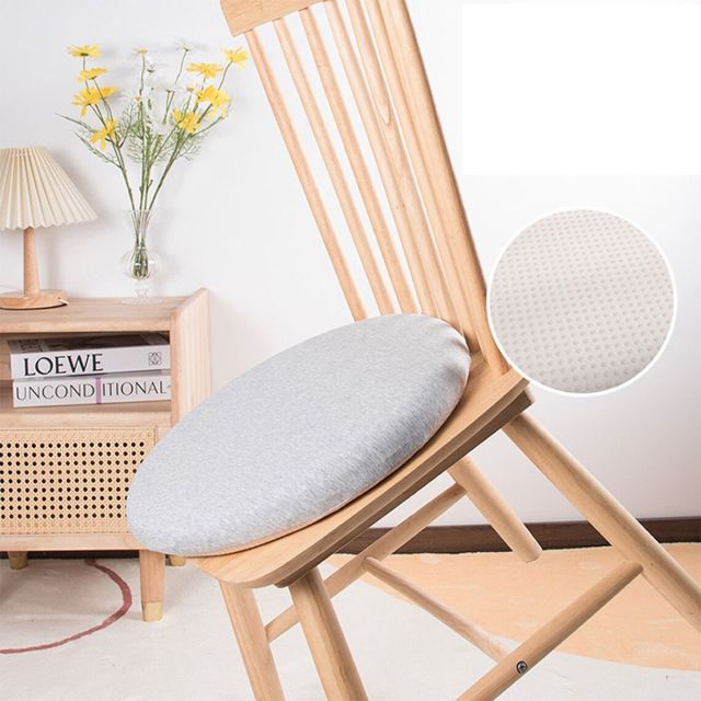 2 Pack Round Cushion Knitted Japanese Memory Foam Seat Chair Cushion-F34