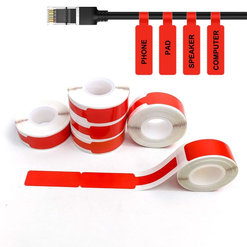 Marklife-P50/P15/P12 Printable Cable Labels Paper-12.5X109MM -65 Labels-118