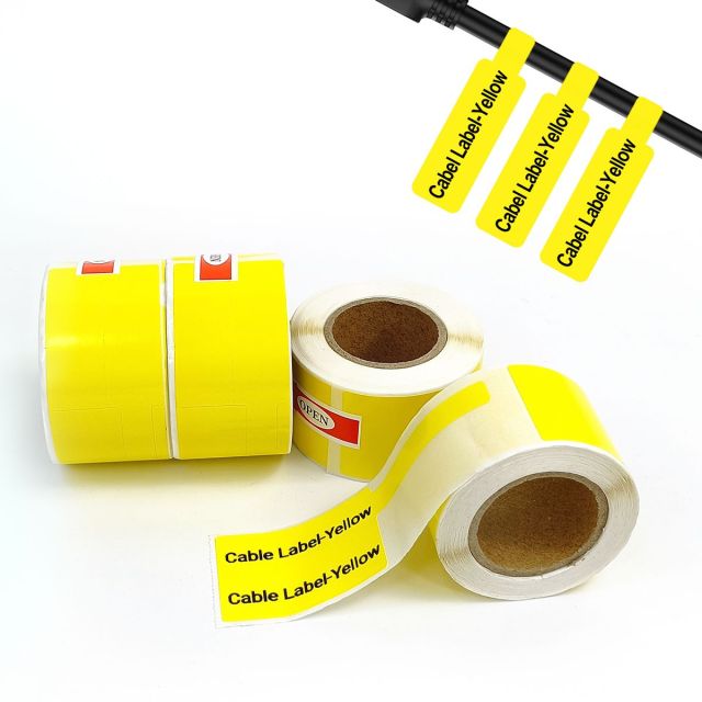 Marklife-P50 Printable Cable Labels Paper-25x78MM -100 Thermal Labels-056