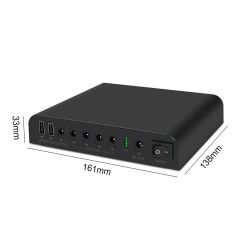 Uuname 5v/9v/12v Mini UPS For Wifi Routers Last Up To 16 Hours-24000mAH