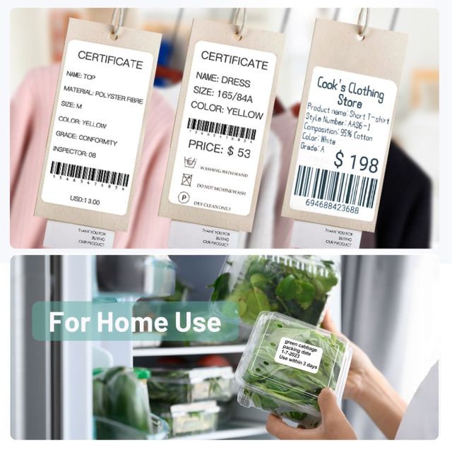 P50 White Thermal Barcode Stickers Labels Paper -50X80mm 95 Labels-024