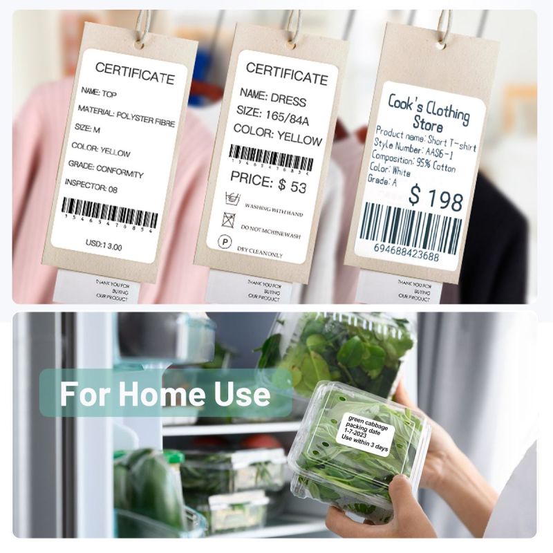 P50 White Thermal Barcode Stickers Labels Paper -50X80mm 95 Labels-024