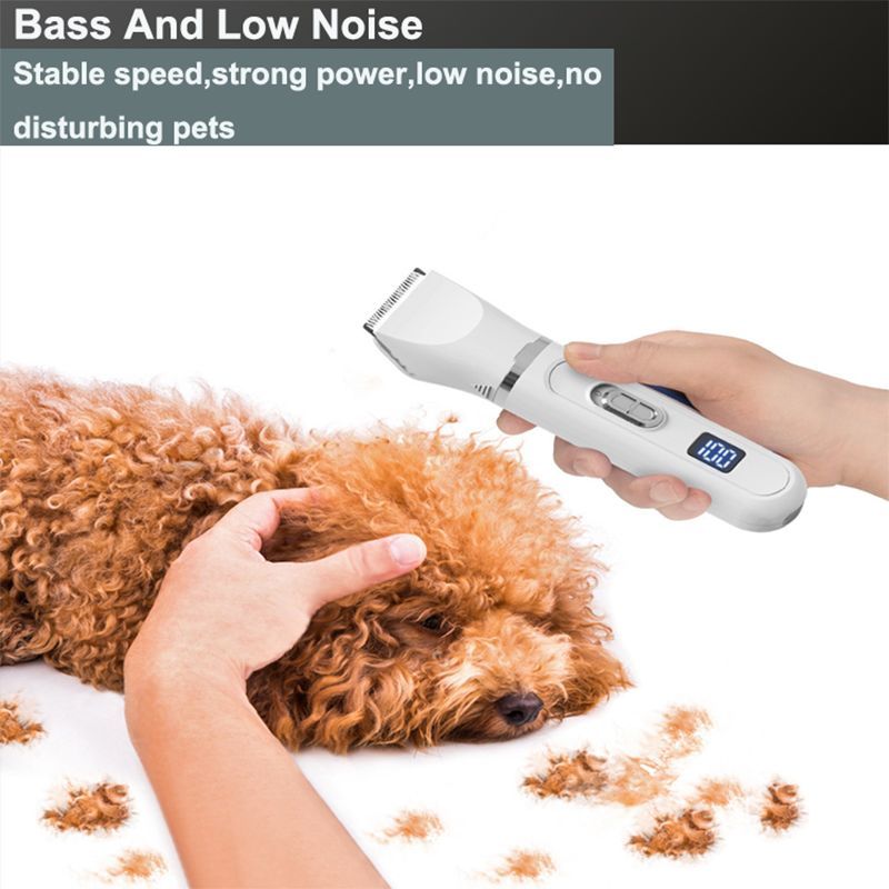 4 in1 Pet Clippers LED Display Electric Cat Dog Hair Nail Grooming Kit-803