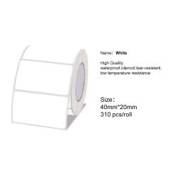 Marklife P50 White Thermal Sticker Label Paper -40x20mm 310 Labels-015