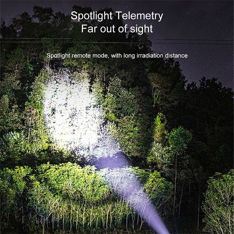 4-Core Usb Rechargeable Flashlight Led Torch Super Bright COB LedTorch-1005