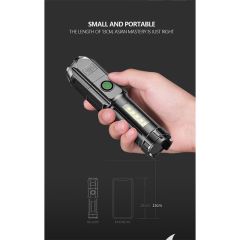 4-Core Usb Rechargeable Flashlight Led Torch Super Bright COB LedTorch-1005