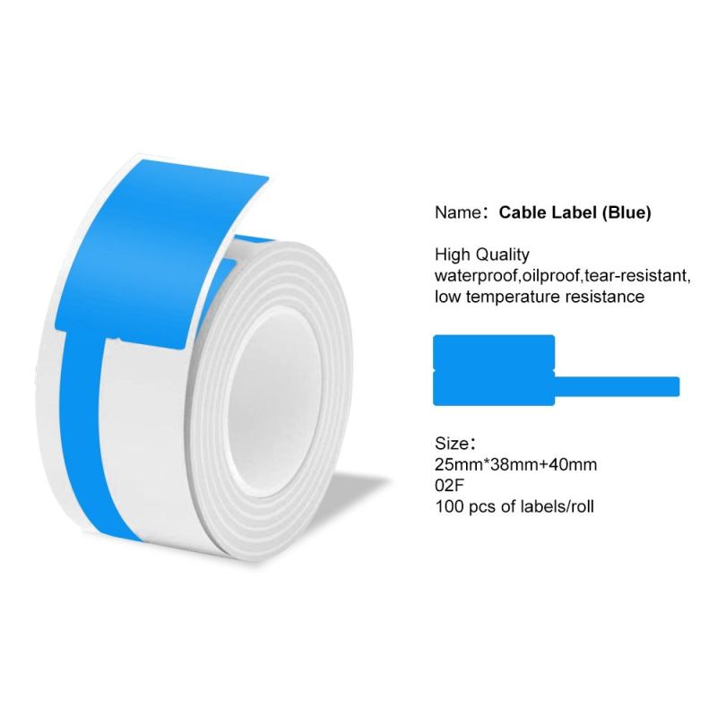 Marklife-P50 Printable Cable Labels Paper-25x78MM -100 Thermal Labels-056