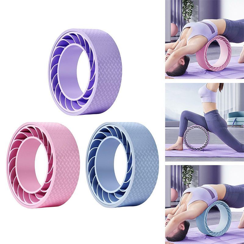 Double Layer Yoga Wheel Foam Roller & 1 Spiked Massage Ball 1 Yoga Ball-07